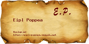 Eipl Poppea névjegykártya